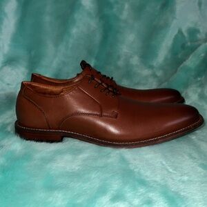 New Stacy Adams Marlton Plain Toe Oxford. Size 9 1/2 M. Color: Brown.